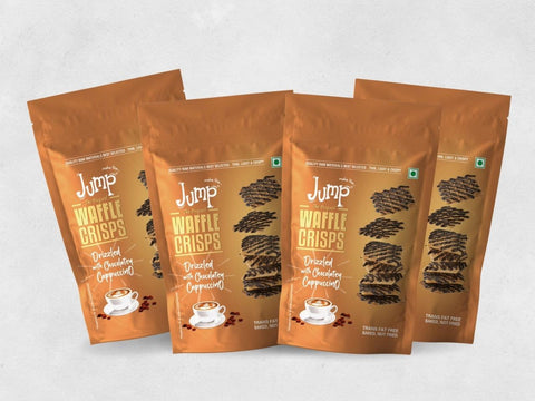 WAFFLE CRISPS: CAPPUCCINO CHOCOLATE (PACK OF 4)