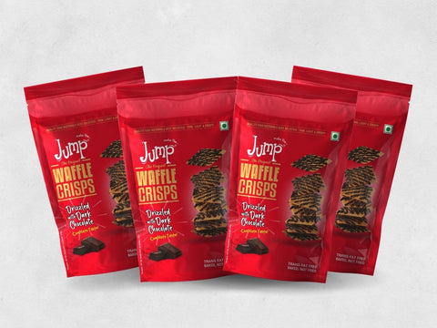 WAFFLE CRISPS: DARK CHOCOLATE (PACK OF 4)