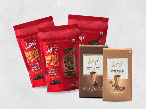 BESTSELLER COMBO 1: 3 WAFFLE CRISPS & 2 MINI CONES